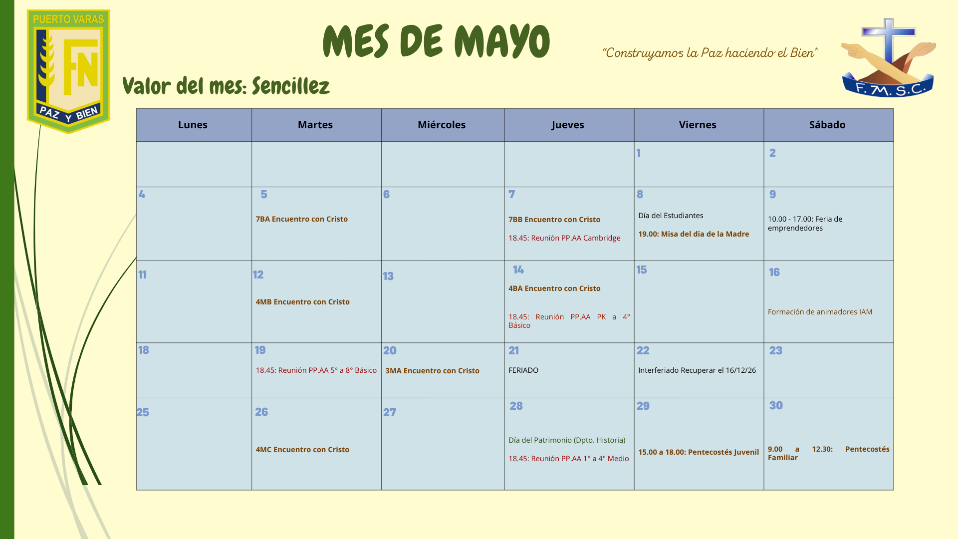 Calendario Escolar